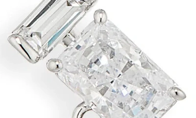 Nadri Gwen Linear Drop Earrings In Silver