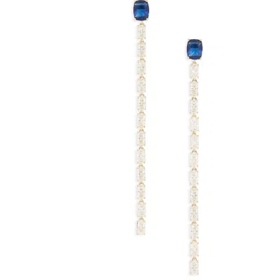 Nadri Cubic Zirconia Linear Drop Earrings In Multi
