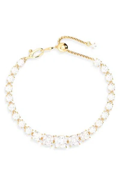 Nadri Rockstars Cubic Zirconia Line Bracelet In Gold