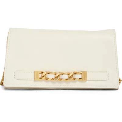 Rebecca Minkoff Curb Link Leather Crossbody Bag In White