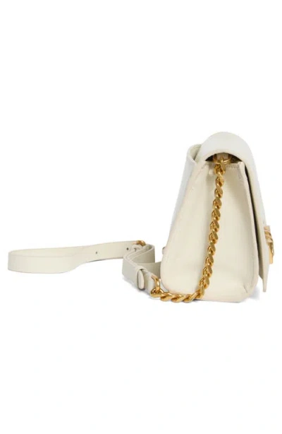 Rebecca Minkoff Curb Link Leather Crossbody Bag In White