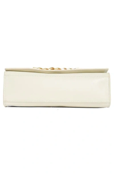 Rebecca Minkoff Curb Link Leather Crossbody Bag In White