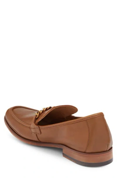 Kurt Geiger London Luca Chain Bit Loafer In Burgundy