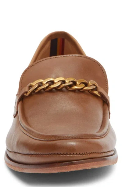 Kurt Geiger London Luca Chain Bit Loafer In Burgundy