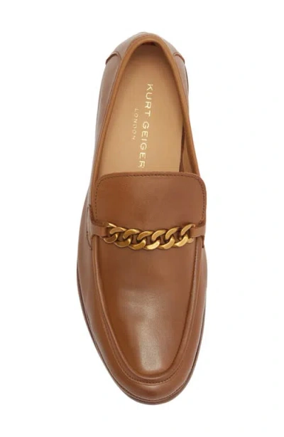 Kurt Geiger London Luca Chain Bit Loafer In Burgundy