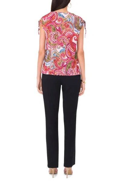 Chaus Paisley Knit Top In Animal Print