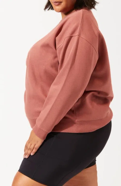 Threads 4 Thought Invincible Fleece Sweatshirt In Brown