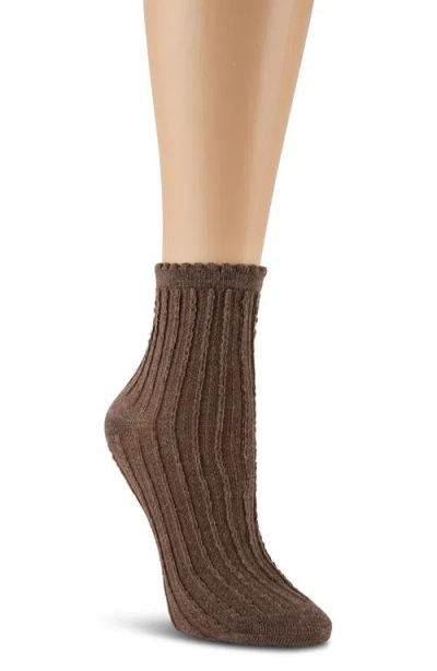 Laundry By Shelli Segal 6-pack Ruffle Scallop Anklet Socks In Multi