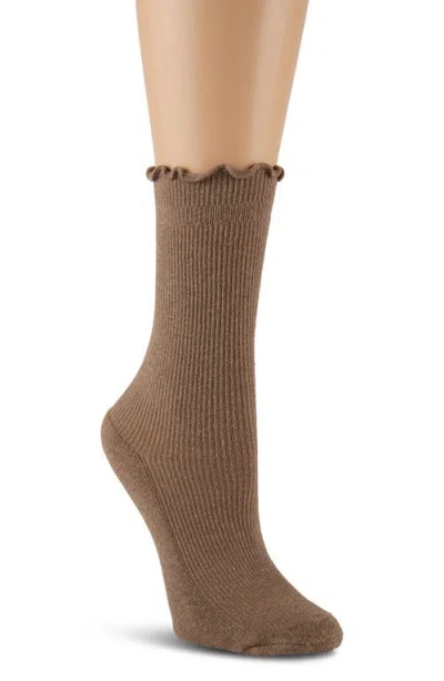 Laundry By Shelli Segal 3-pack Lettuce Edge Cushion Crew Socks In Multi