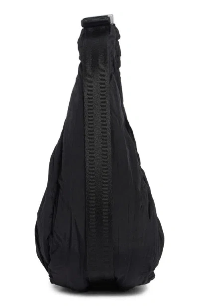 Hunter Lune Ruched Shoulder Bag In Black