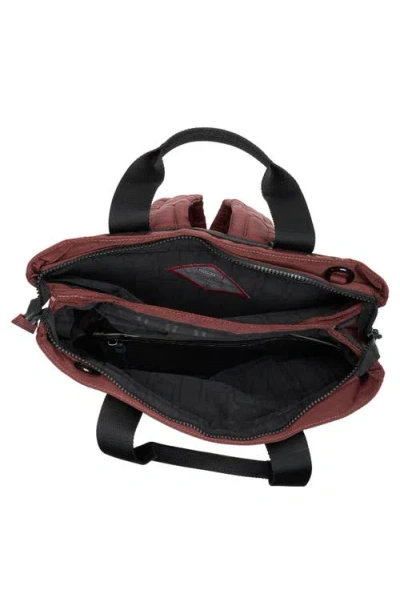 Hunter Hybrid Tote Backpack In Burgundy