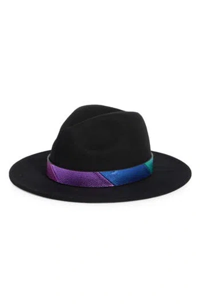 Kurt Geiger London Eagle Wool Fedora In Multi