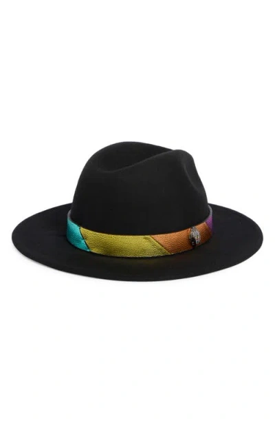 Kurt Geiger London Eagle Wool Fedora In Multi