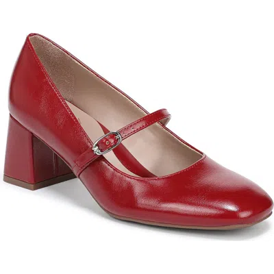 Naturalizer Women's Dancing Mary-jane Block-heel Pumps In Red