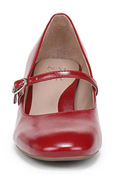 Naturalizer Women's Dancing Mary-jane Block-heel Pumps In Red