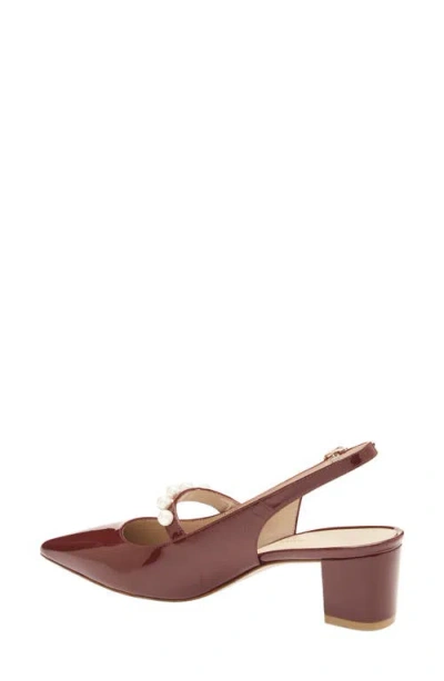 Stuart Weitzman Pia Mary Jane Slingback Pump In Brown