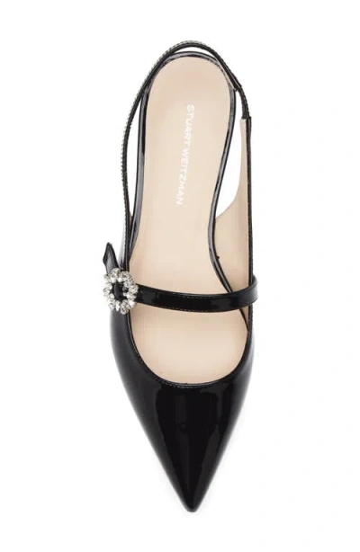 Stuart Weitzman Aura Mary Jane Slingback Pump In Black