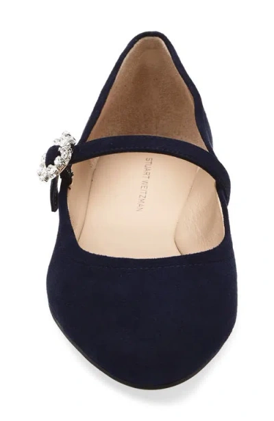 Stuart Weitzman Aura May Jane Flat In Blue