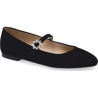 Stuart Weitzman Aura May Jane Flat In Black