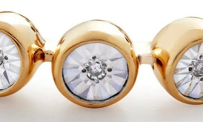 Monica Vinader Diamond Essential Tennis Ring In Gold