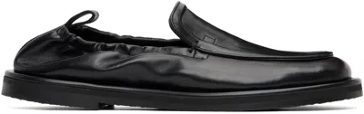 Studio Nicholson Black Donovan Loafers In Animal Print