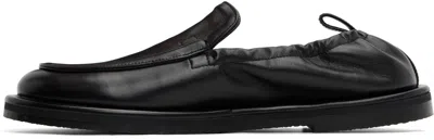 Studio Nicholson Black Donovan Loafers In Animal Print