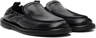 Studio Nicholson Black Donovan Loafers In Animal Print