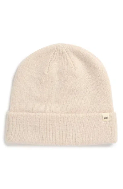 Travismathew Cloud Ribbed Beanie In Gold