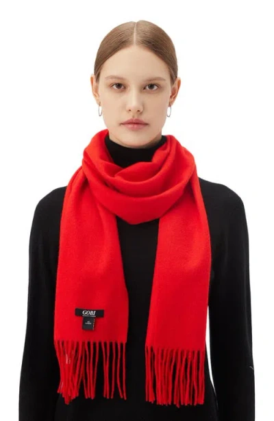 Gobi Mongolian Cashmere Cashmere Fringed Scarf