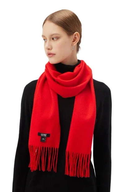 Gobi Mongolian Cashmere Cashmere Fringed Scarf