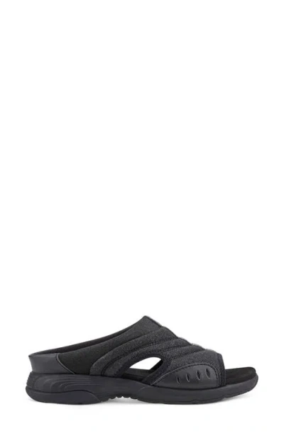 Easy Spirit Women's Traciee Lightweight Flat Easy-on Sandals In Black