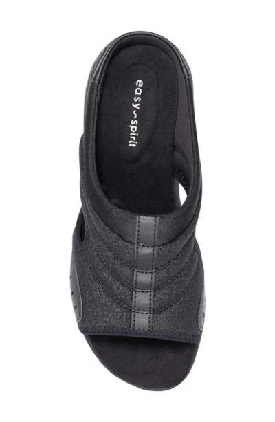 Easy Spirit Women's Traciee Lightweight Flat Easy-on Sandals In Black