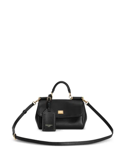 Dolce & Gabbana Borsa A Mano Sicily In Black