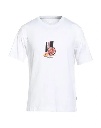Jack & Jones Man T-shirt White Size Xl Cotton In White