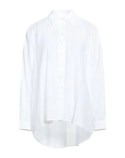 Ottod'ame Woman Shirt White Size 6 Cotton In White