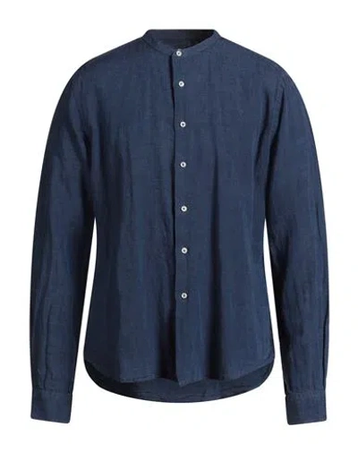 Homeward Clothes Co. Man Shirt Navy Size Xl Linen In Blue