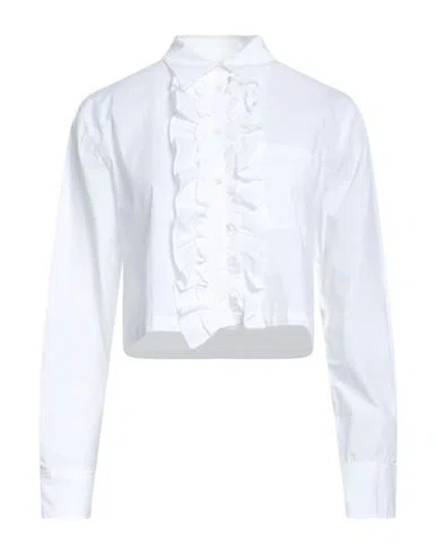 Ottod'ame Woman Shirt White Size 10 Cotton In White