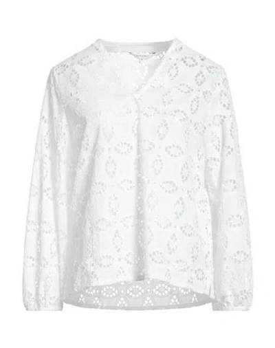 Xandres Woman Top White Size 12 Cotton In White