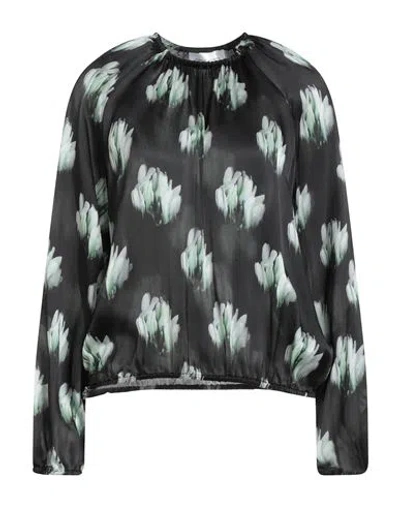 Christian Wijnants Woman Top Black Size 8 Silk In Black
