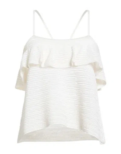 Sita Murt / Woman Top Ivory Size Xl Viscose, Polyamide In White