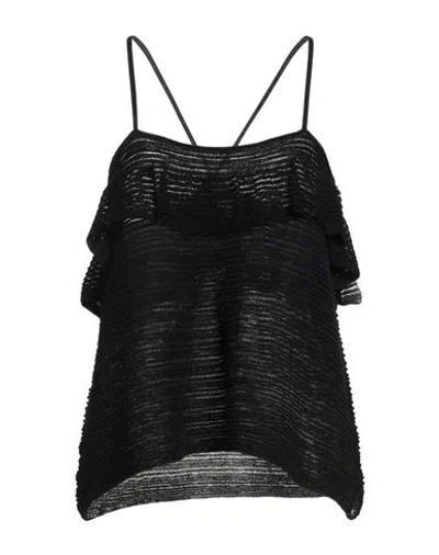 Sita Murt / Woman Top Black Size Xl Viscose, Polyamide In Black