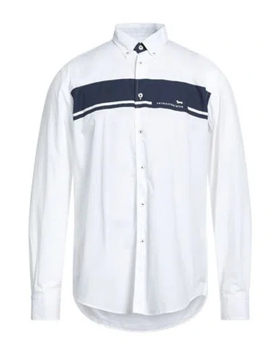 Harmont & Blaine Man Shirt White Size Xl Cotton In White