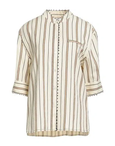 Paul & Joe Woman Shirt Ivory Size 3 Cotton In Multi