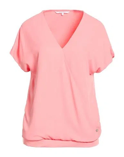 Xandres Gold Woman Top Pink Size 3xl Lyocell, Cotton, Elastane, Polyester In Pink