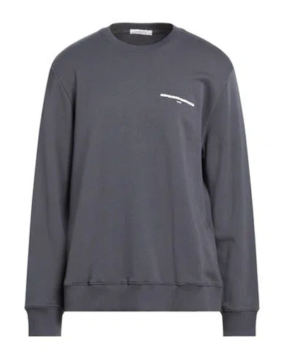 Ih Nom Uh Nit Man Sweatshirt Lead Size 3xl Cotton, Elastane In Gray