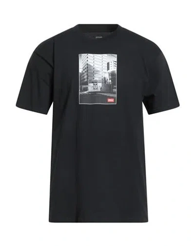 Obey Man T-shirt Black Size Xxl Cotton In Black