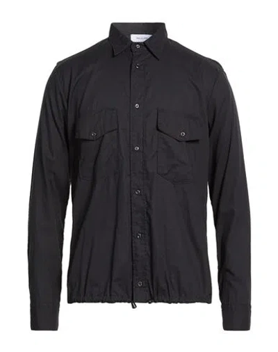 Aglini Man Shirt Black Size 16 ½ Cotton In Black