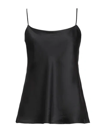 Herno Woman Top Black Size 8 Polyester In Black