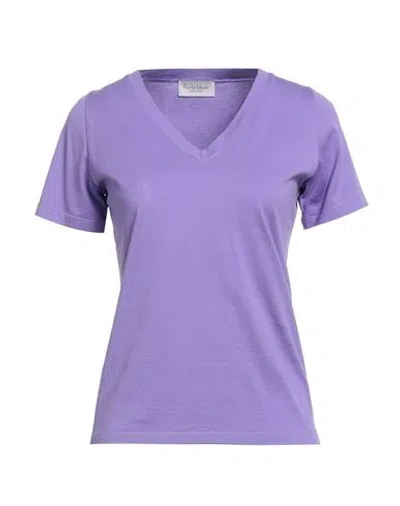 Frida Madè Woman T-shirt Mauve Size S Supima In Purple