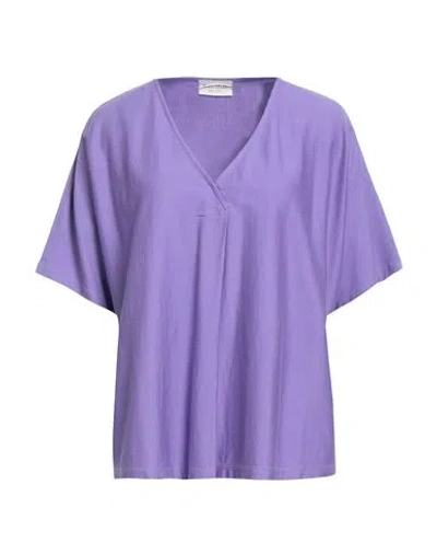 Frida Madè Woman T-shirt Mauve Size L Supima In Purple